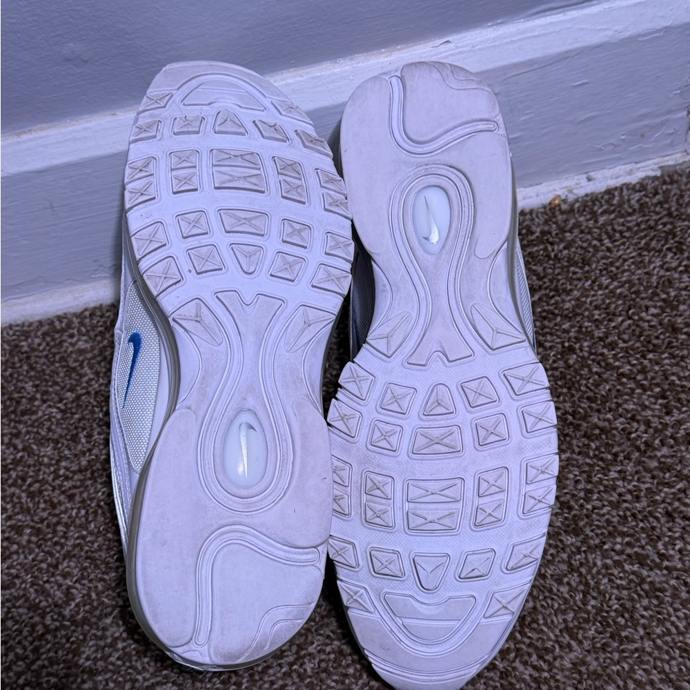 Nike Air Max 97 By You White Marina Blue DJ3181-991 Men's Size 13 - Picture 8 of 11